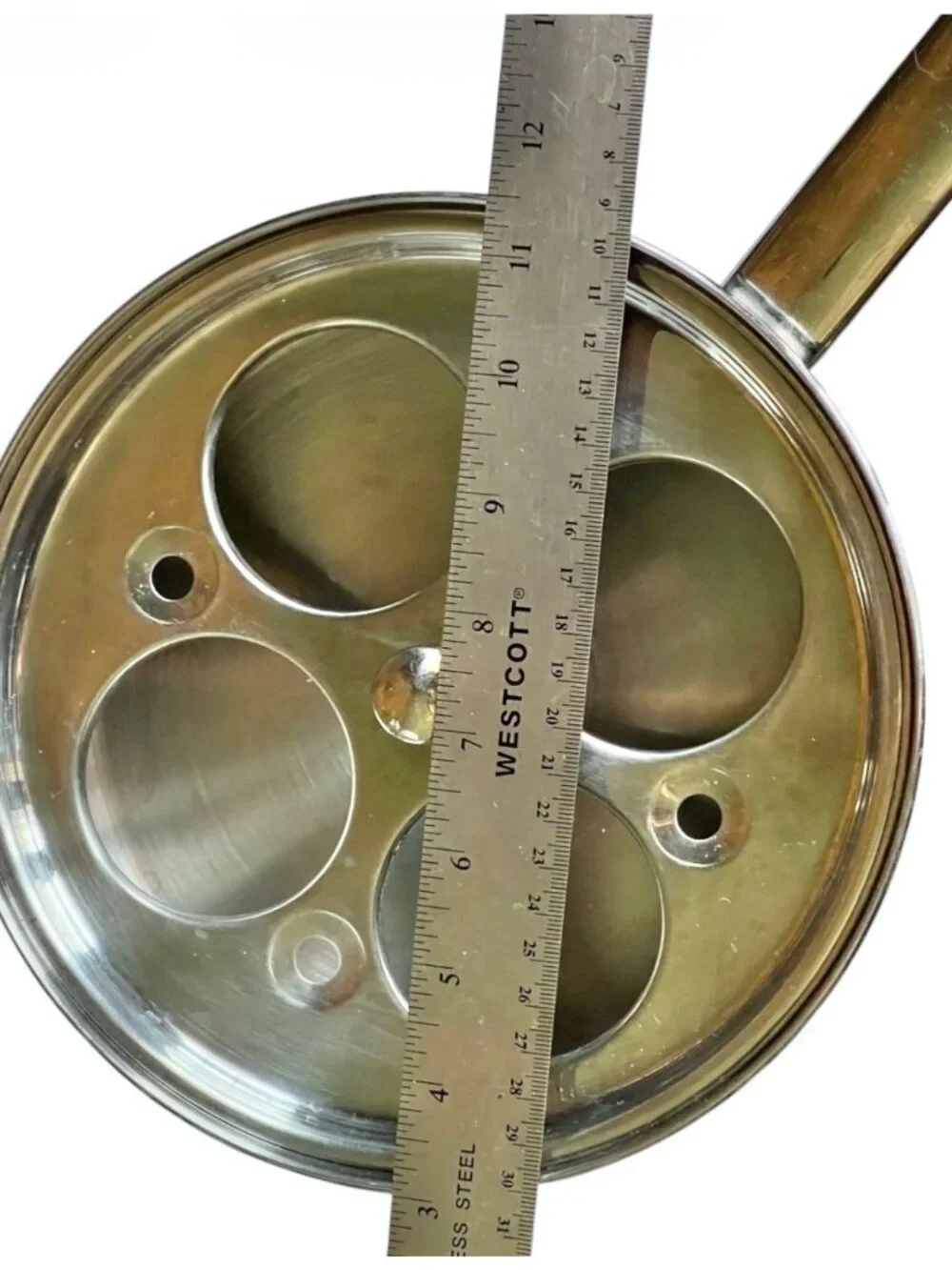 Stainless Steel Tramontina Egg Poaching Pan Set 18/10 4 Cup Egg Poacher Nonstick